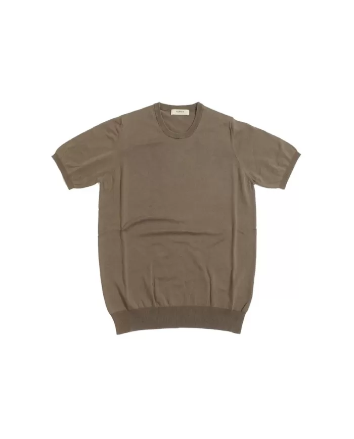 Andriani ALPHA STUDIO T-shirt in cotone basic old MILITARE AU-2010CS 8010