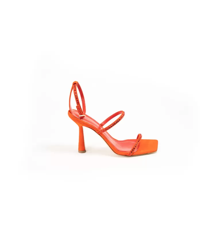 Aldo ALDO CASTAGNA Sandalo in camoscio e Swarovski Rosso 