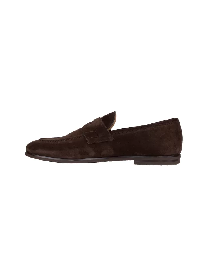 Andriani BARRETT Mocassino uomo in suede Testa di moro 221U021.3
