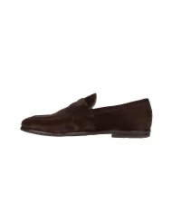 Andriani BARRETT Mocassino uomo in suede Testa di moro 221U021.3