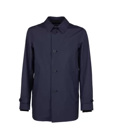 Andriani HERNO Trench uomo con cappellino Blu IM039UL 11101.9201