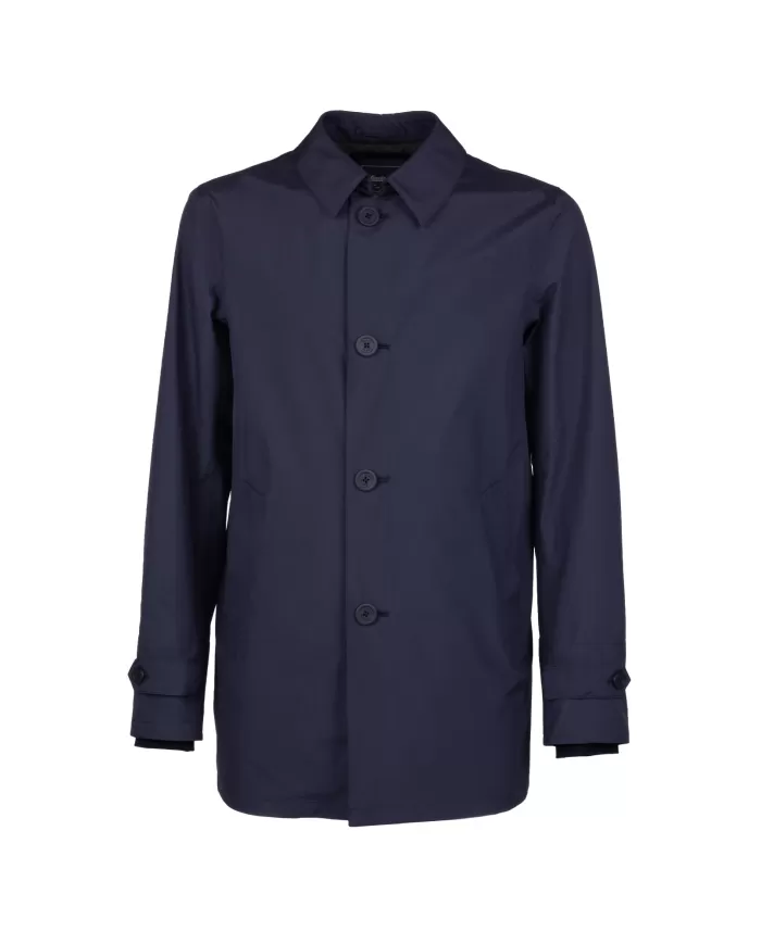 Andriani HERNO Trench uomo con cappellino Blu IM039UL 11101.9201