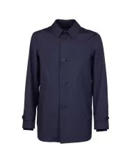HERNO Trench uomo con cappellino Blu