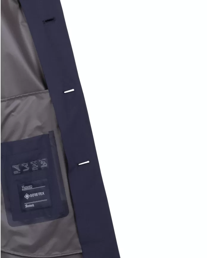 Andriani HERNO Trench uomo con cappellino Blu IM039UL 11101.9201