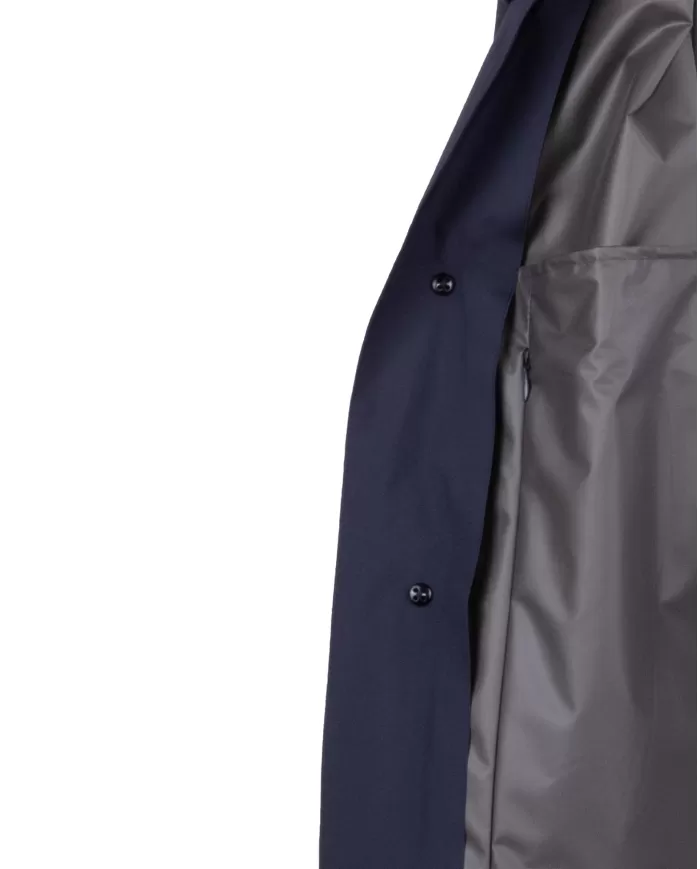 Andriani HERNO Trench uomo con cappellino Blu IM039UL 11101.9201