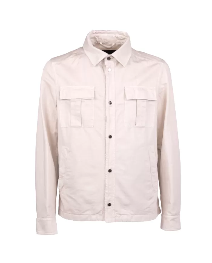 Andriani HERNO Overshirt uomo in cotone e lino Naturale GI000330U 13147.2605T01