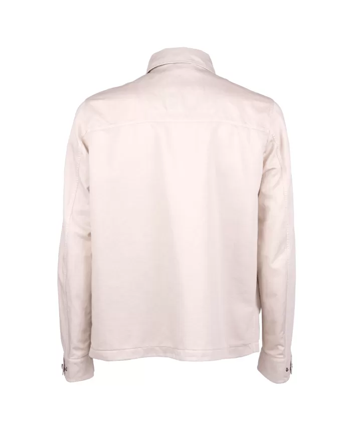 Andriani HERNO Overshirt uomo in cotone e lino Naturale GI000330U 13147.2605T01