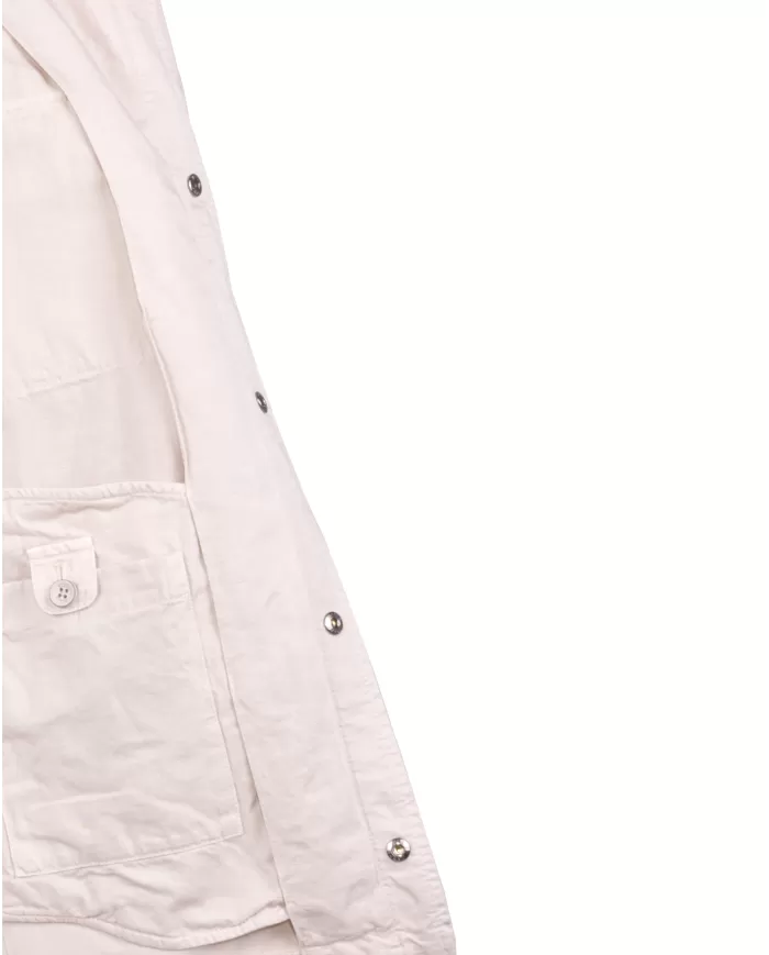 Andriani HERNO Overshirt uomo in cotone e lino Naturale GI000330U 13147.2605T01