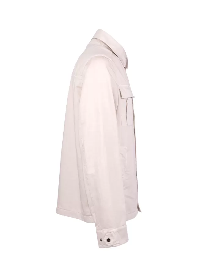 Andriani HERNO Overshirt uomo in cotone e lino Naturale GI000330U 13147.2605T01