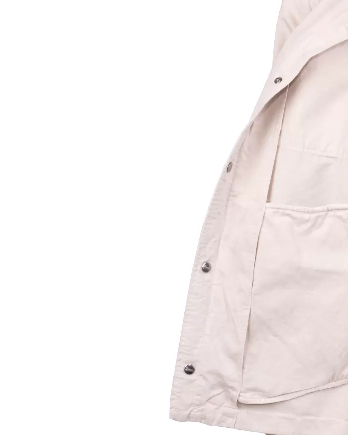 Andriani HERNO Overshirt uomo in cotone e lino Naturale GI000330U 13147.2605T01