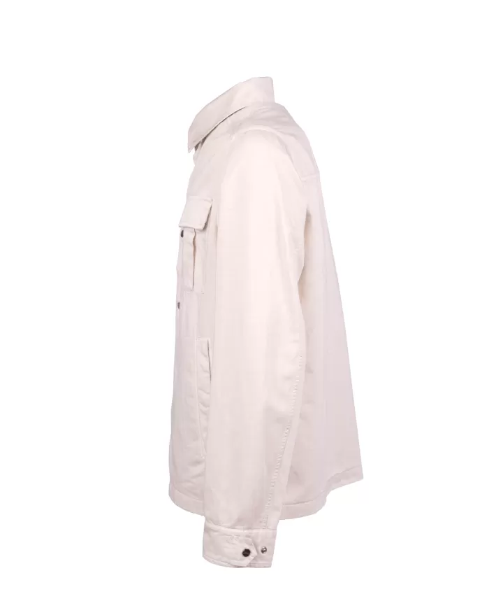 Andriani HERNO Overshirt uomo in cotone e lino Naturale GI000330U 13147.2605T01