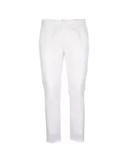 Andriani DONDUP Pantaloni uomo Alfredo slim in cotone Bianco UP518 GSE046U PTD.000