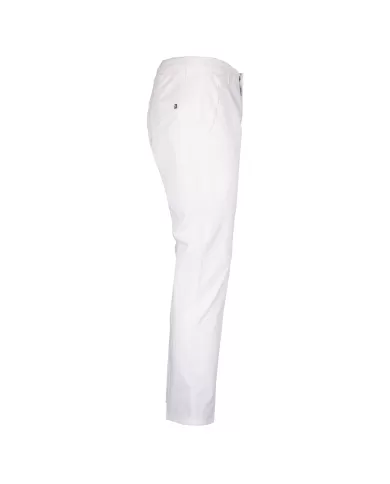 Andriani DONDUP Pantaloni uomo Alfredo slim in cotone Bianco UP518 GSE046U PTD.000