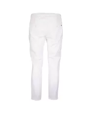 Andriani DONDUP Pantaloni uomo Alfredo slim in cotone Bianco UP518 GSE046U PTD.000