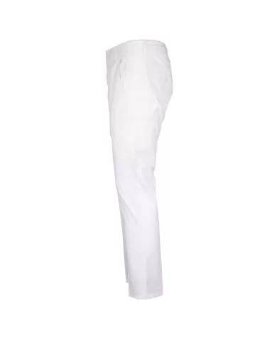 Andriani DONDUP Pantaloni uomo Alfredo slim in cotone Bianco UP518 GSE046U PTD.000