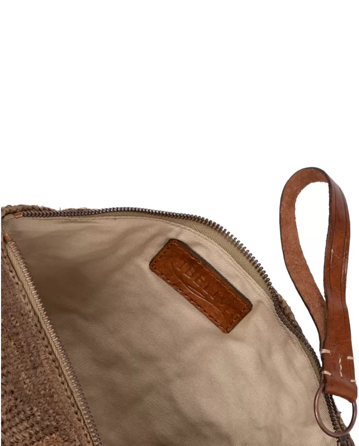 Andriani IBELIV Pochette Tiako in rafia DARK TEA TIAKO.DARK TEA
