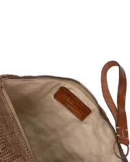 Andriani IBELIV Pochette Tiako in rafia DARK TEA TIAKO.DARK TEA