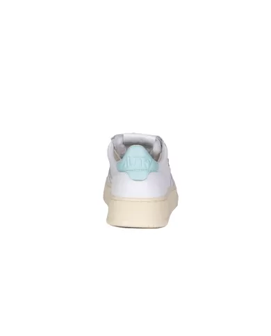 Andriani AUTRY Sneaker Medalist Low in pelle Bianco Turchese AULW.LL49