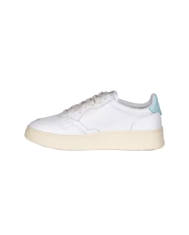 Andriani AUTRY Sneaker Medalist Low in pelle Bianco Turchese AULW.LL49