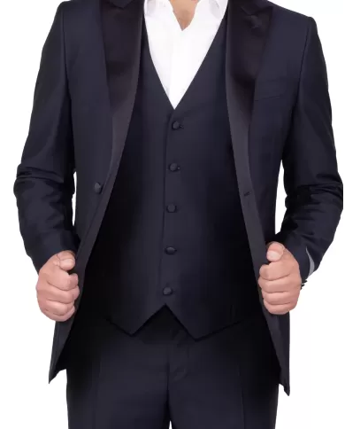 Andriani CANALI Abito smoking con gilet Blu 19724/95 BF00084.321