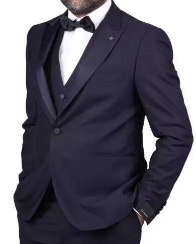 Andriani TAGLIATORE Abito smoking con gilet Blu EFBR15A01 180002.B270
