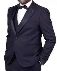 Andriani TAGLIATORE Abito smoking con gilet Blu EFBR15A01 180002.B270