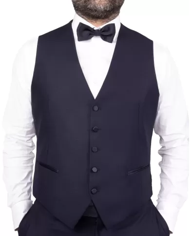 Andriani TAGLIATORE Abito smoking con gilet Blu EFBR15A01 180002.B270