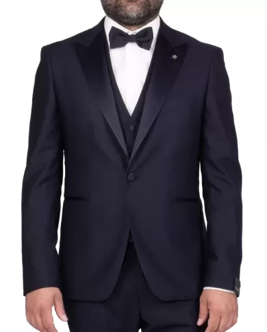 Andriani TAGLIATORE Abito smoking con gilet Blu EFBR15A01 180002.B270
