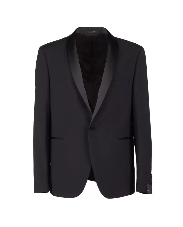 Andriani TAGLIATORE Abito smoking con gilet Nero EFBR18A01 080004.N1146