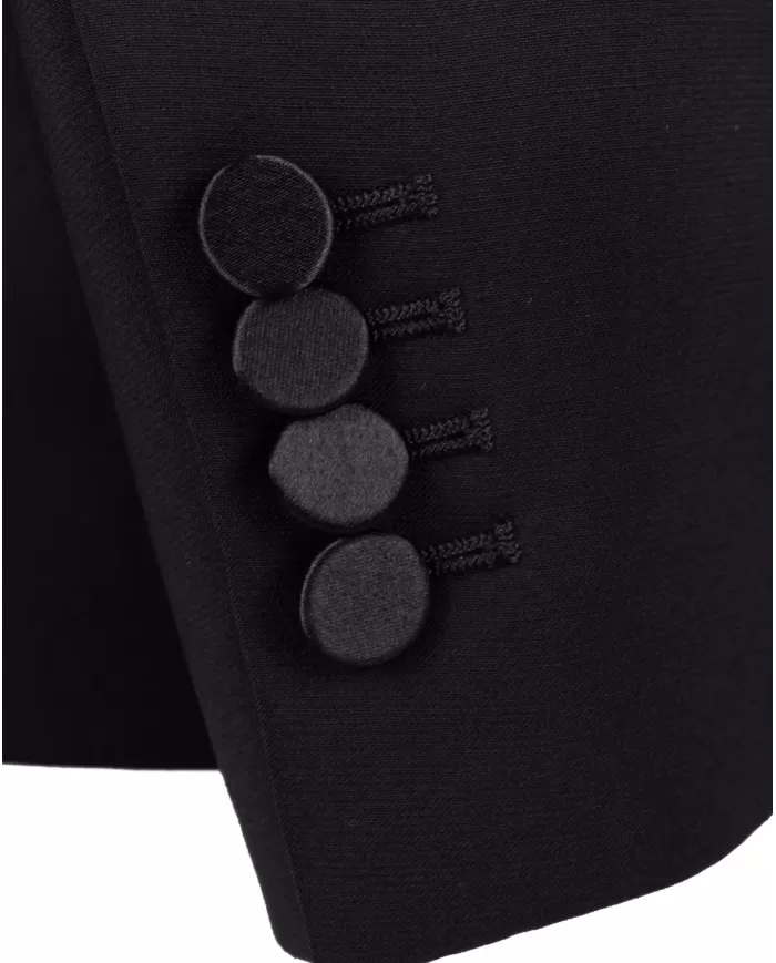 Andriani TAGLIATORE Abito smoking con gilet Nero EFBR18A01 080004.N1146