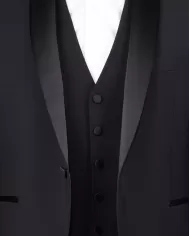 Andriani TAGLIATORE Abito smoking con gilet Nero EFBR18A01 080004.N1146