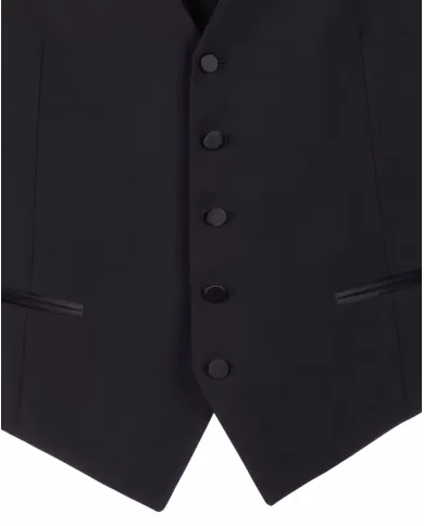 Andriani TAGLIATORE Abito smoking con gilet Nero EFBR18A01 080004.N1146