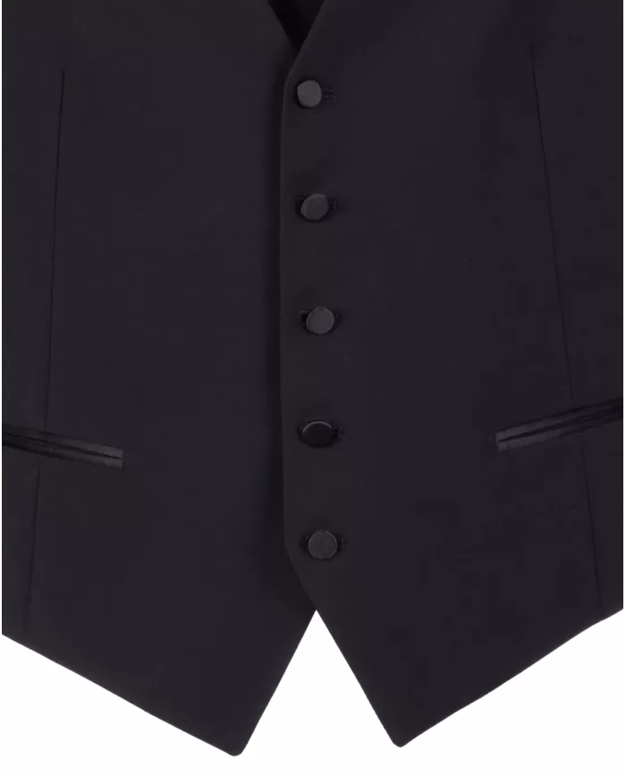 Andriani TAGLIATORE Abito smoking con gilet Nero EFBR18A01 080004.N1146