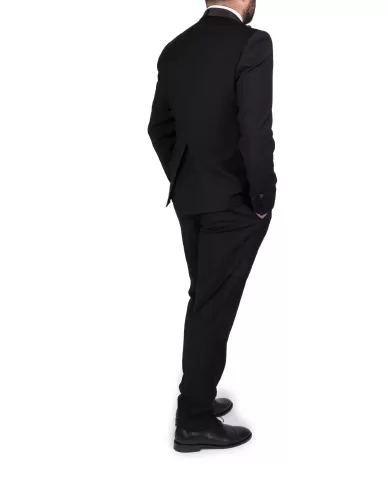 Andriani TAGLIATORE Abito smoking con gilet Nero EFBR18A01 080004.N1146