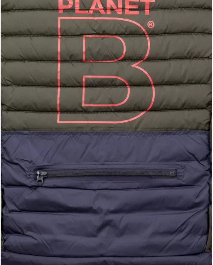 Andriani ECOALF Gilet uomo trapuntato con zip blu GAJKCARDI0987MNOS.161