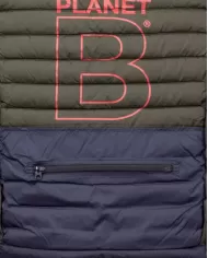 Andriani ECOALF Gilet uomo trapuntato con zip blu GAJKCARDI0987MNOS.161