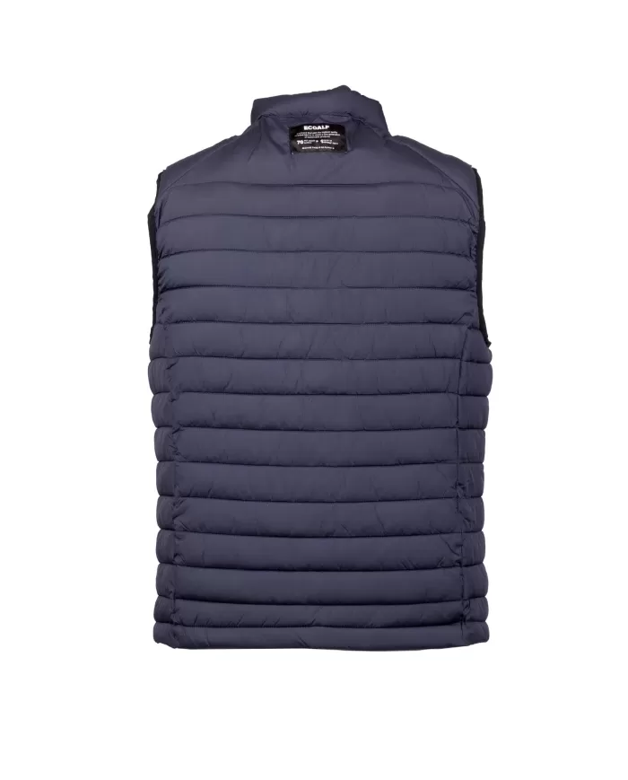 Andriani ECOALF Gilet uomo trapuntato con zip blu GAJKCARDI0987MNOS.161