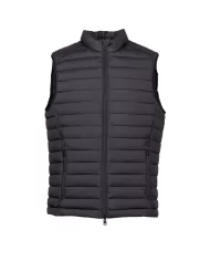 ECOALF Gilet uomo trapuntato con zip nero