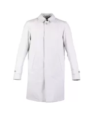 HERNO Impermeabile uomo con collo a camicia e bottoni Ghiaccio