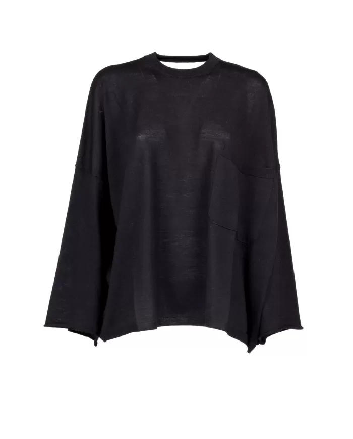 Andriani NUDE Maglia donna girocollo in lana Nero 1101014.09