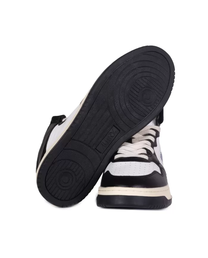Andriani AUTRY Sneakers uomo alte pelle bianco nero AUMM.WB01