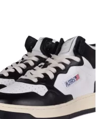 Andriani AUTRY Sneakers uomo alte pelle bianco nero AUMM.WB01