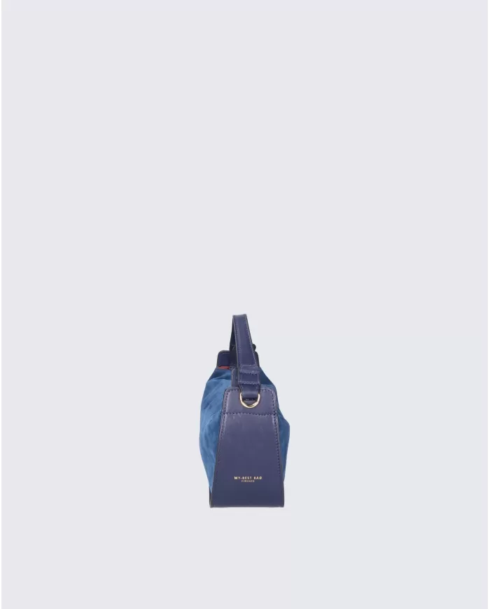 Andriani MY-BEST BAG Borsa donna in pelle scamosciata Blue MYB-5034-FW.BLUE