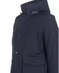 Andriani WOOLRICH Giaccone uomo con cappuccio Melton blue CFWOOU0771MRUT0001.MLB