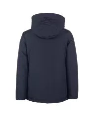 Andriani WOOLRICH Giaccone uomo con cappuccio Melton blue CFWOOU0771MRUT0001.MLB