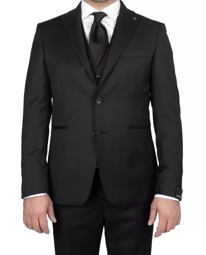 Andriani TAGLIATORE Abito uomo con gilet Nero 3FNA22A01 060001.N5012