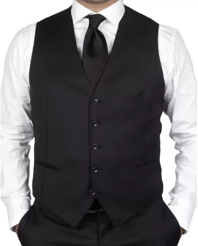 Andriani TAGLIATORE Abito uomo con gilet Nero 3FNA22A01 060001.N5012
