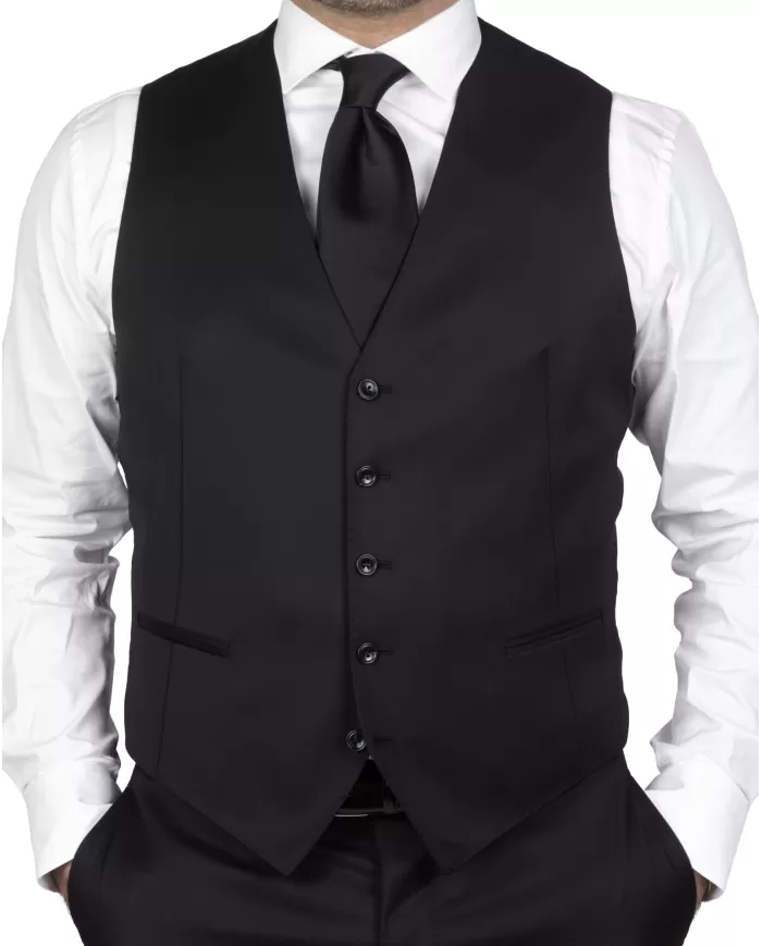 Andriani TAGLIATORE Abito uomo con gilet Nero 3FNA22A01 060001.N5012