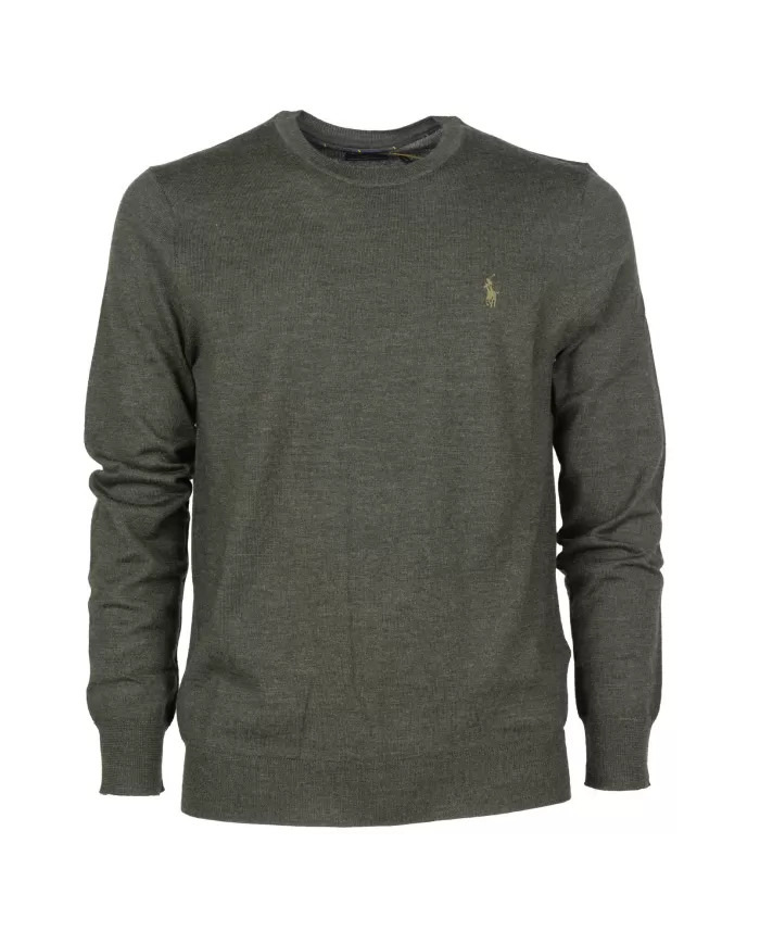 Andriani RALPH LAUREN Maglia uomo girocollo OLIVE HEATHER 710876846.011