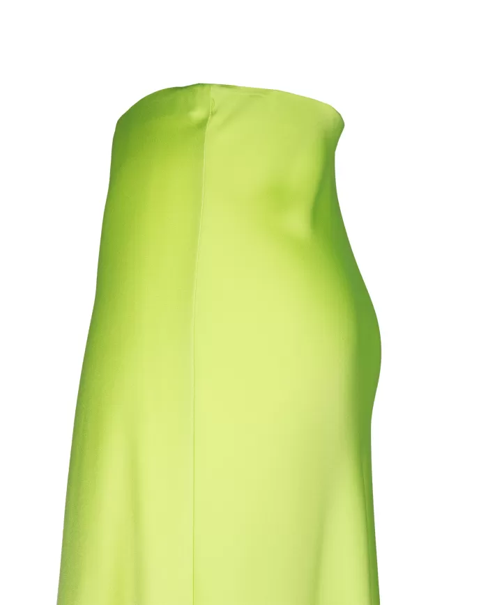 Andriani LIVIANA CONTI Gonna effetto seta CYBER LIME F4SS21.R44-0